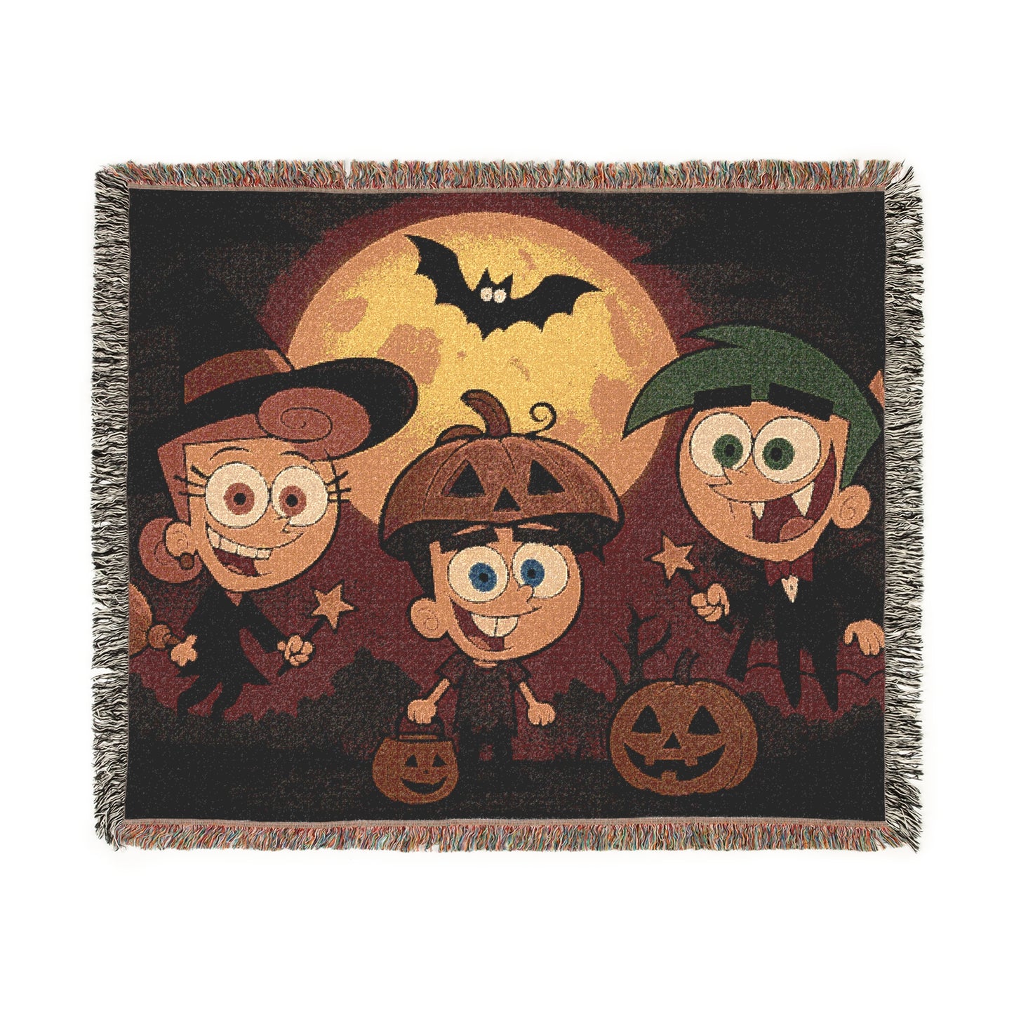 Woven Blanket - Fairy Odd Parents Halloween