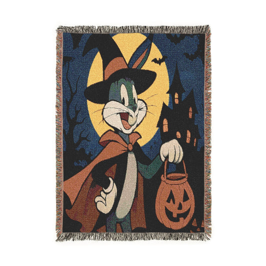 Woven Blanket - Buggs Bunny Halloween