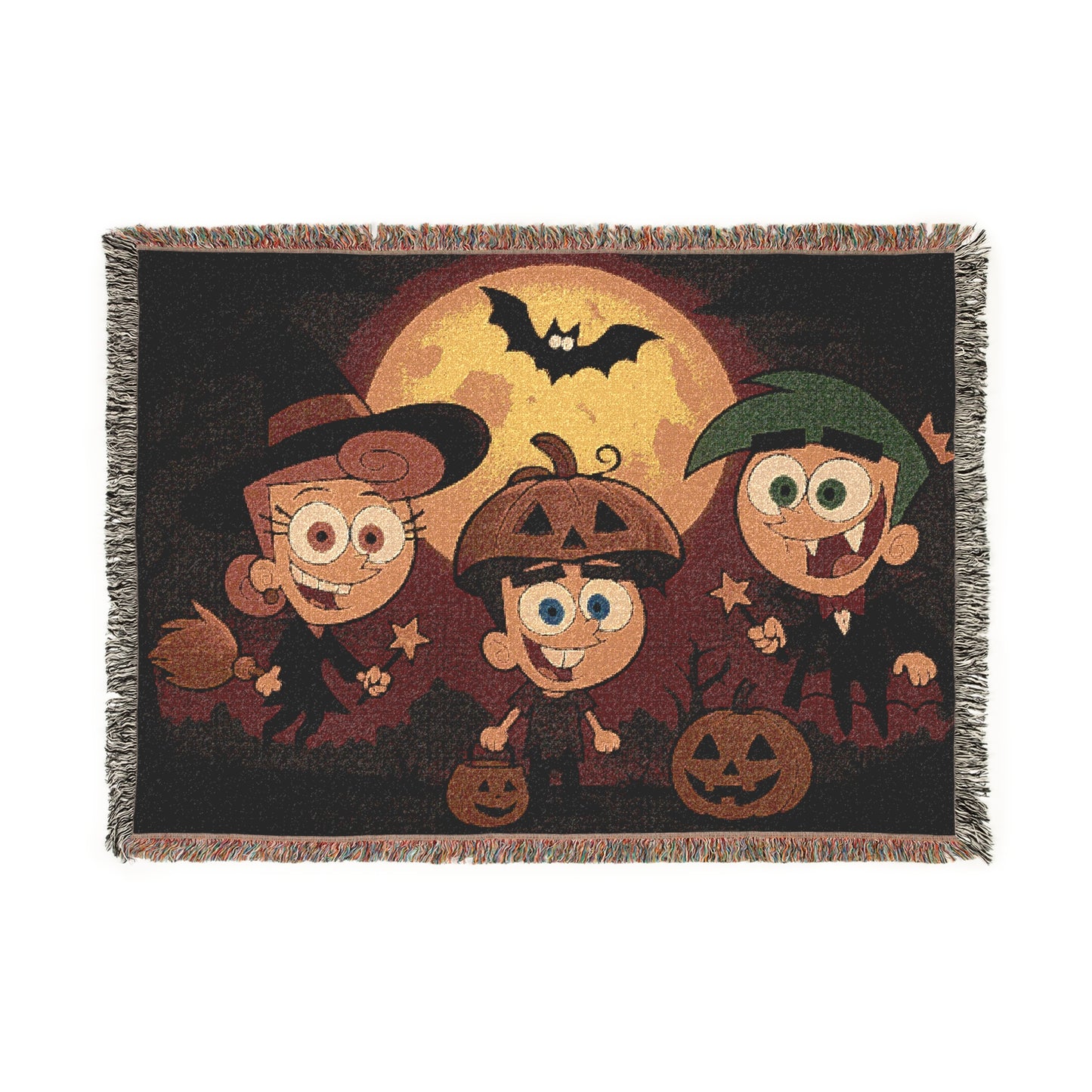 Woven Blanket - Fairy Odd Parents Halloween