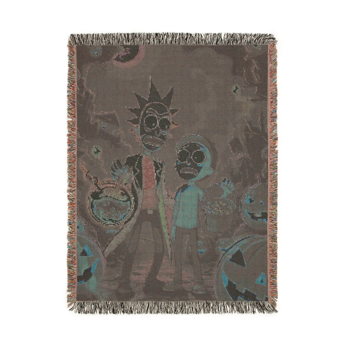 Woven Blanket - Rick And Morty Halloween