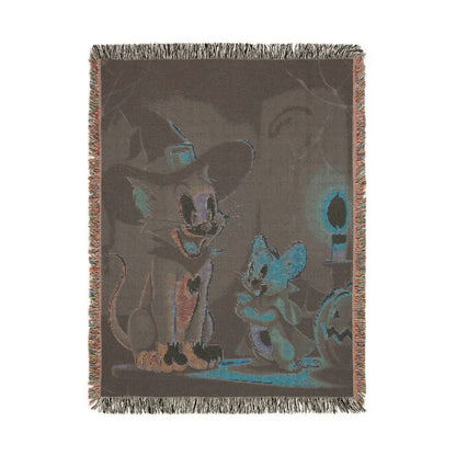 Woven Blanket - Tom and Jerry Halloween