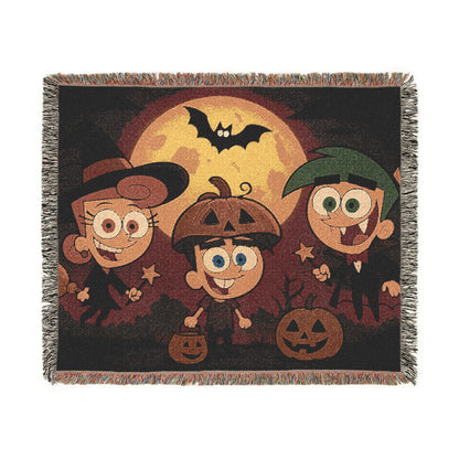 Woven Blanket - Fairy Odd Parents Halloween