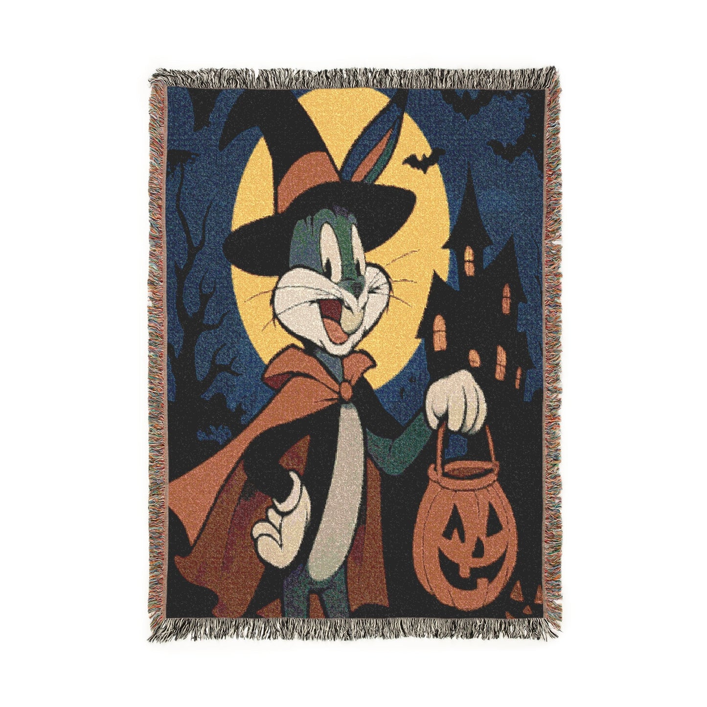 Woven Blanket - Buggs Bunny Halloween