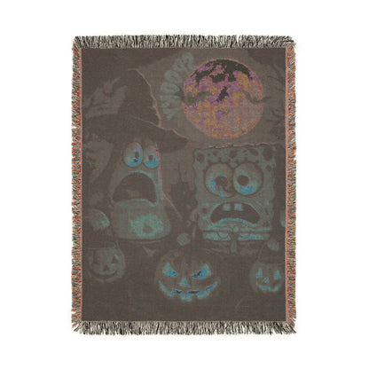Woven Blanket - SpongeBob and Patrick Halloween